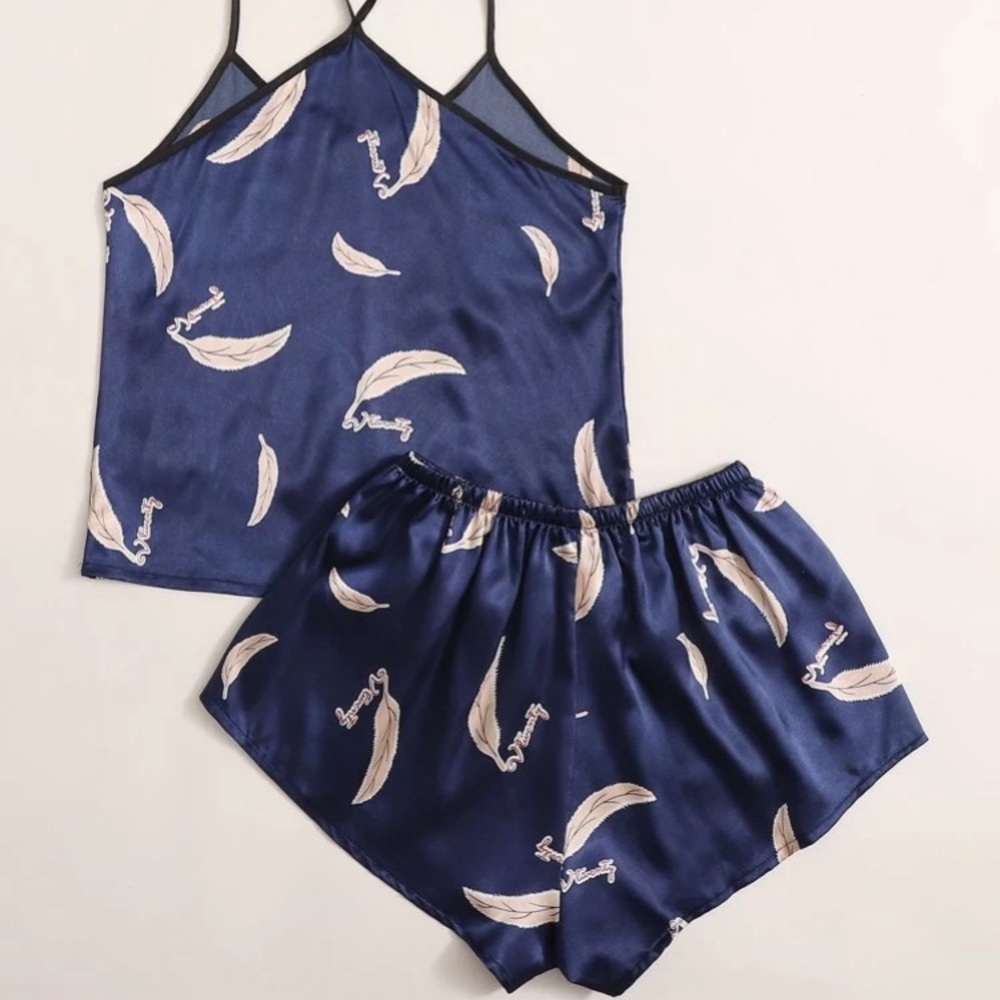 Cute New Satin Cami PJs Set - Picture 2 of 6